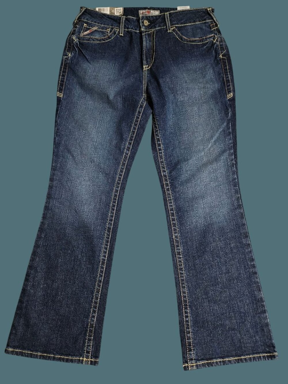 Ariat Flame Resistant Mid Rise Stretch Boot Cut Work Jeans Womens Size 32S